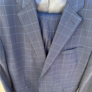 Brooks Brothers Blue Checkered Suit